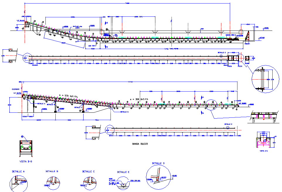 Conveyor system plan detail
