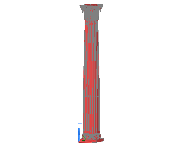 Corinthian column fluted
