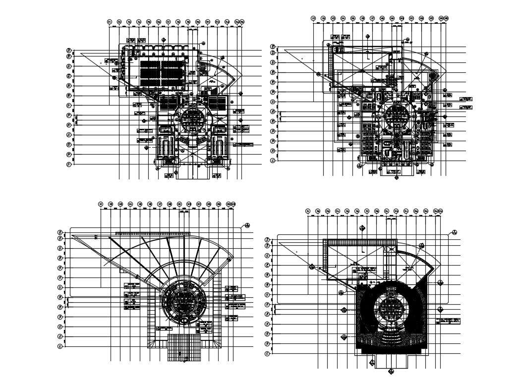Corporate Office Building Floor CAD Drawing