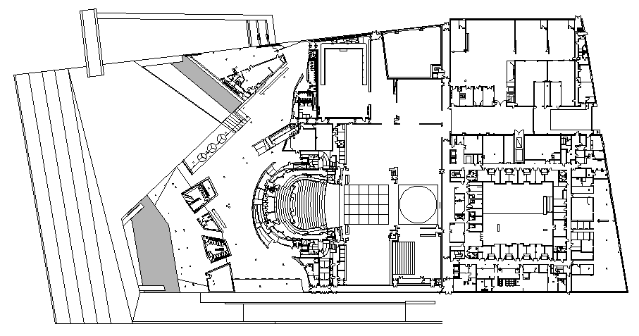 Corporate Office Layout plan dwg file
