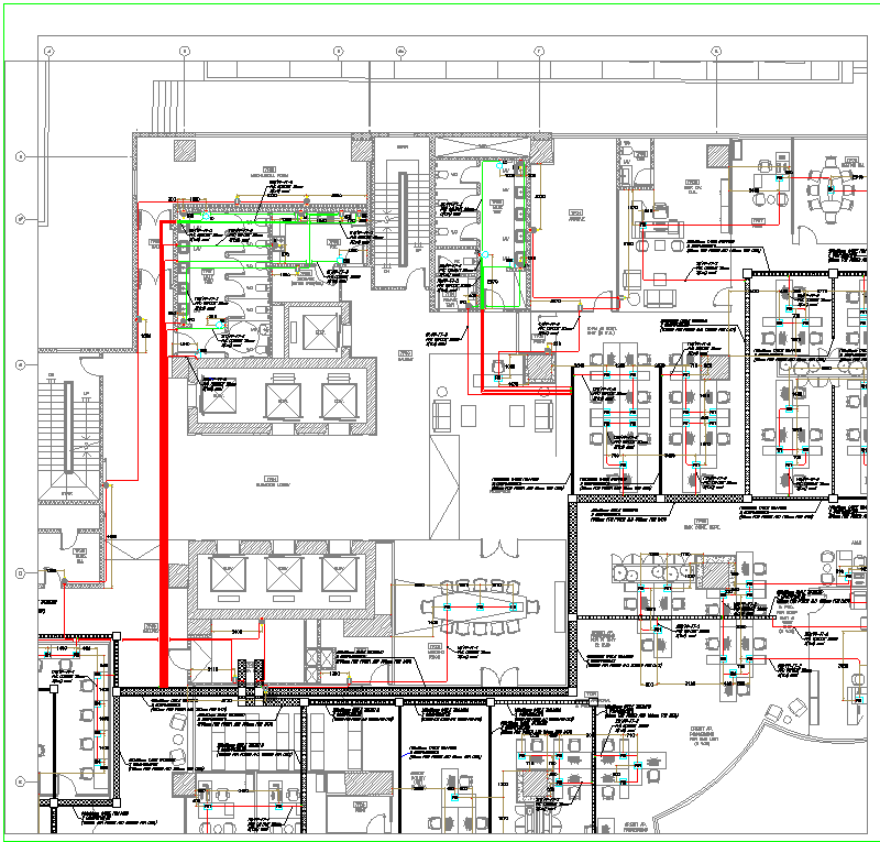 Corporate Office Layout plan dwg file