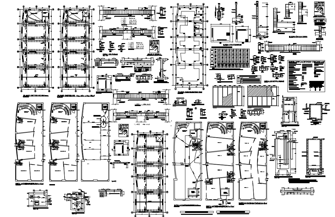 Corporate building structure dwg file