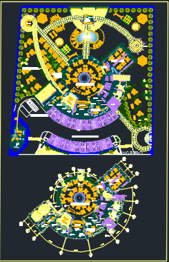 Country restaurant dwg file