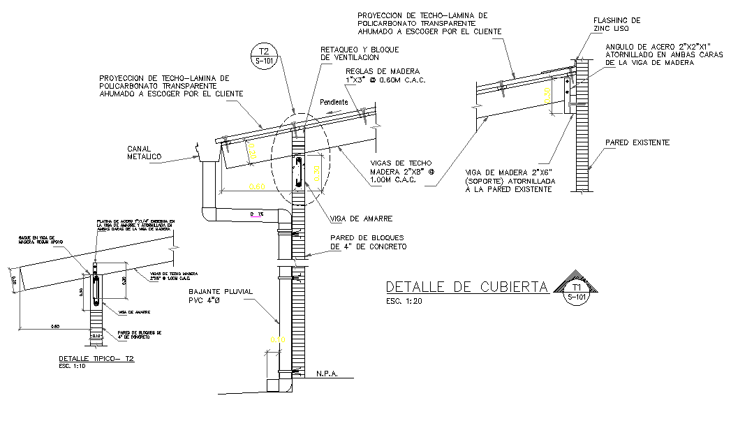 Cover section plan detail autocad file