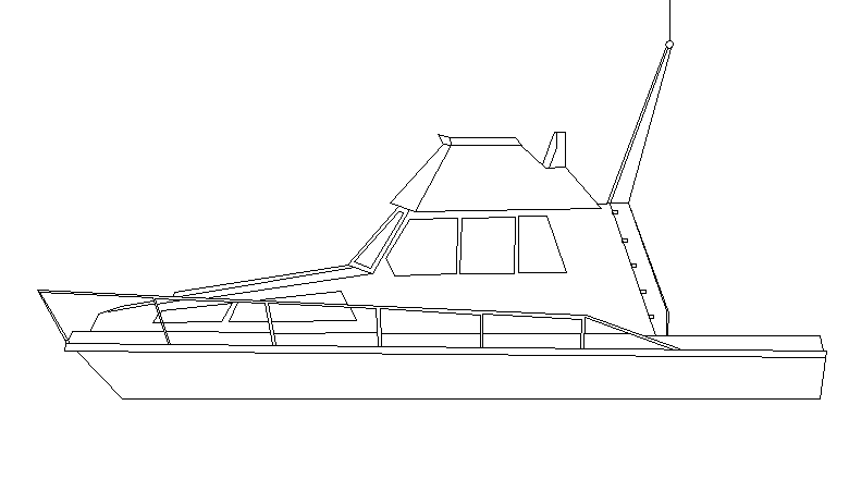 Creative boat block cad design dwg file