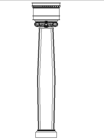 Creative column cad block design dwg file