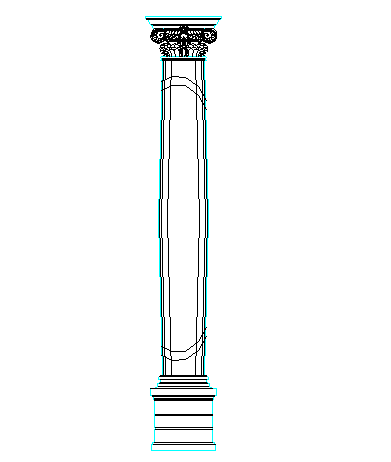 Creative column cad design blocks dwg file
