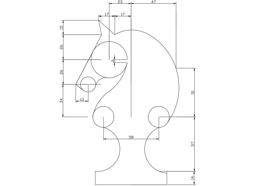 Creative horse sculpture block cad drawing details dwg file