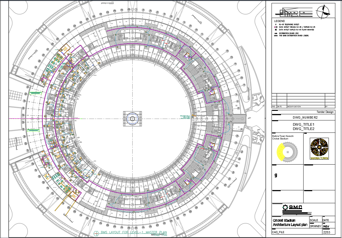 Download Cricket Stadium CAD Layouts and AutoCAD Models