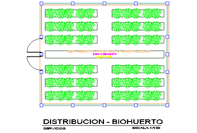 Crop farm plan detail dwg file