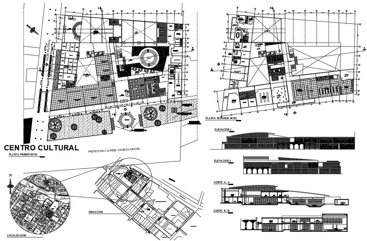 Cultural Center In AutoCAD File