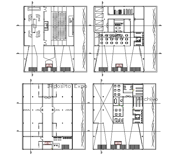 Cultural centre plan dwg fddile
