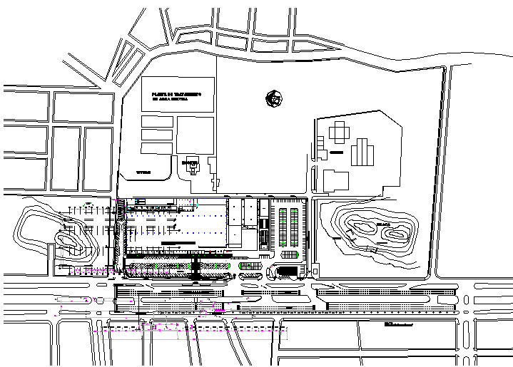 Culture house layout detail dwg file