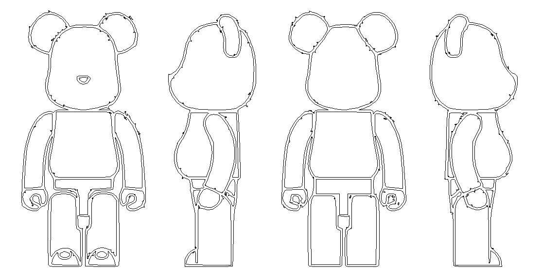 Cute Teddy Bear DWG AutoCAD file