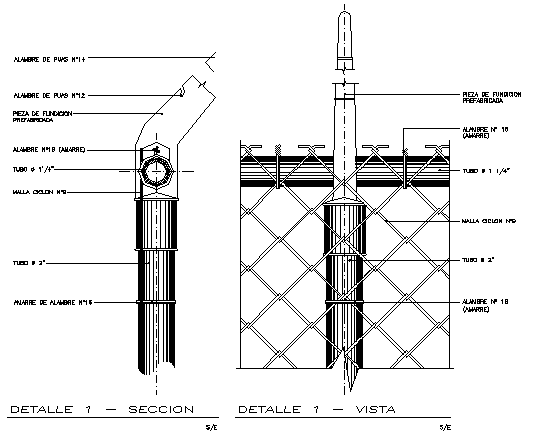 Cyclone mesh electrical details dwg file