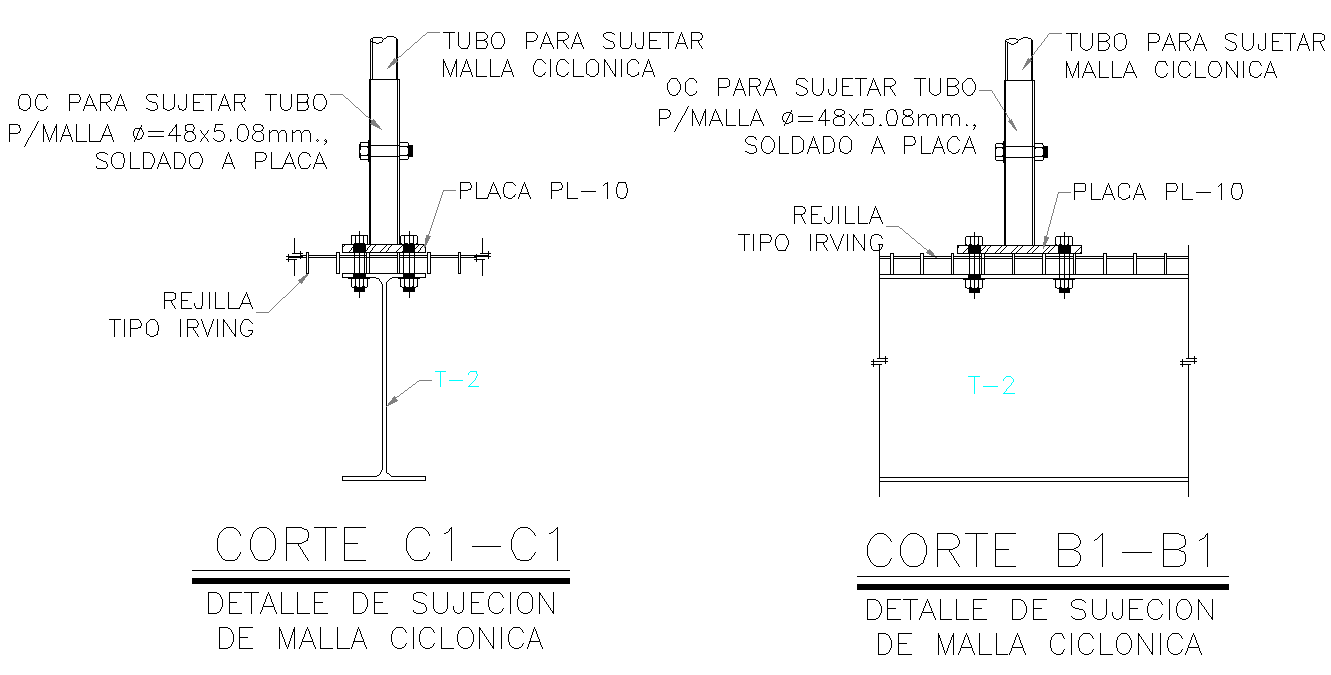 Cyclonic mesh detail autocad file
