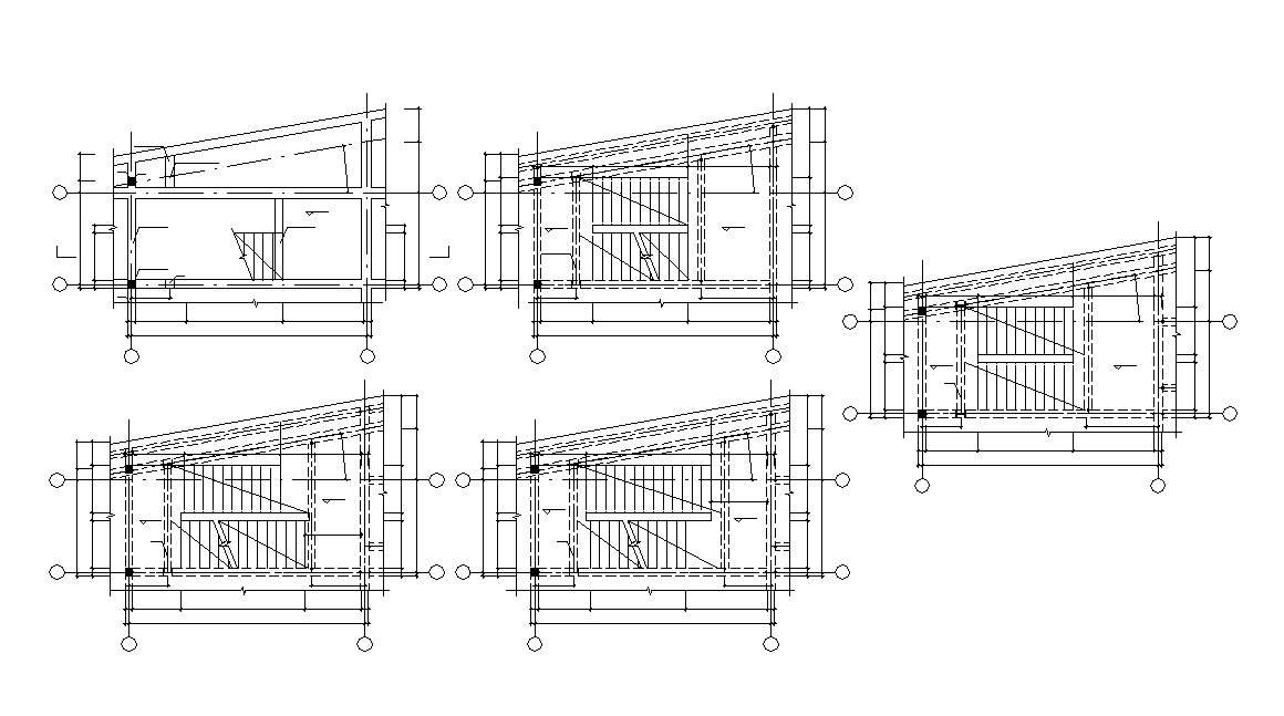 DWG File Different Types Of Stair Plan 