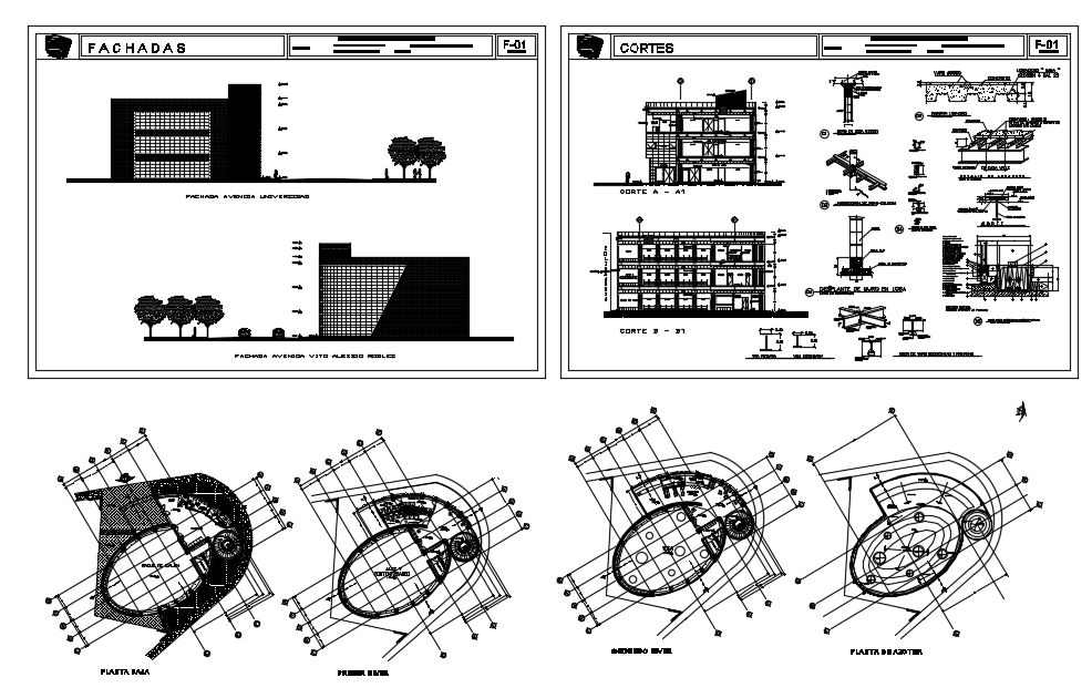 Building Plan In DWG File
