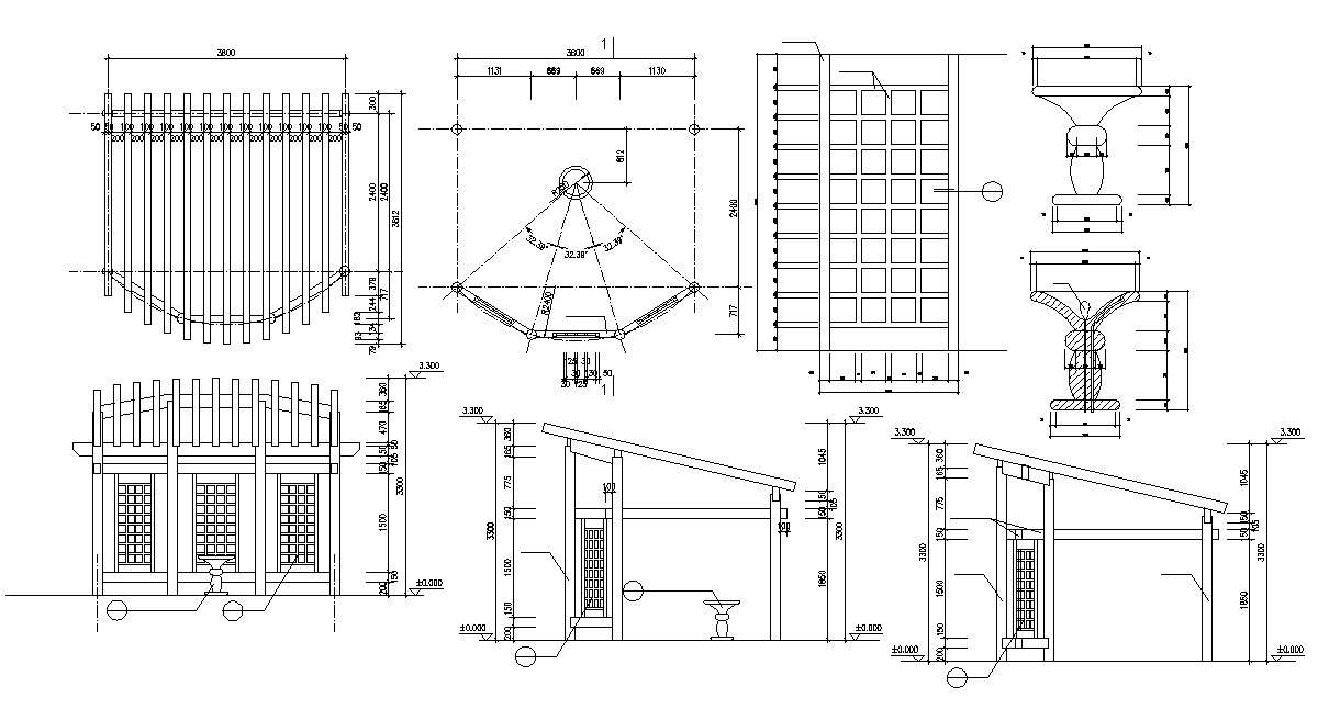 Decorative Garden Blocks AutoCAD File Free Download
