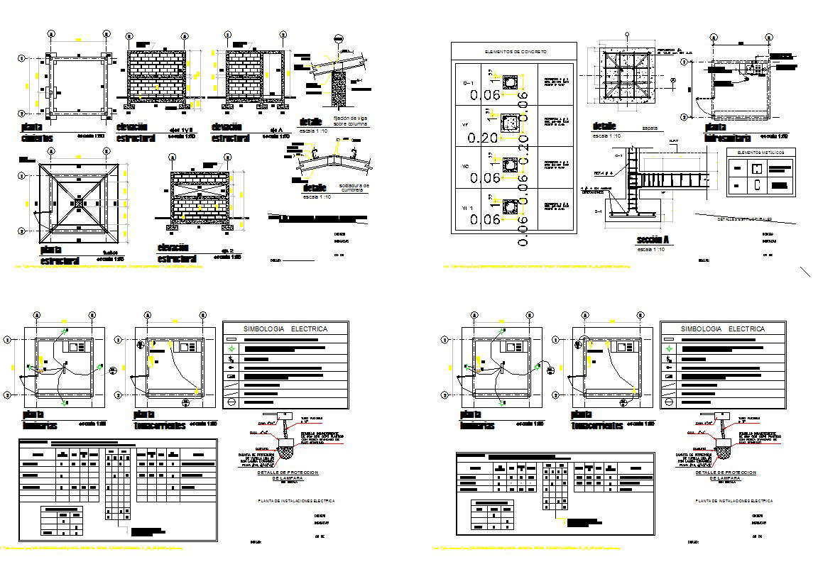 Decorative Masonry walling blocks detail cad drawing