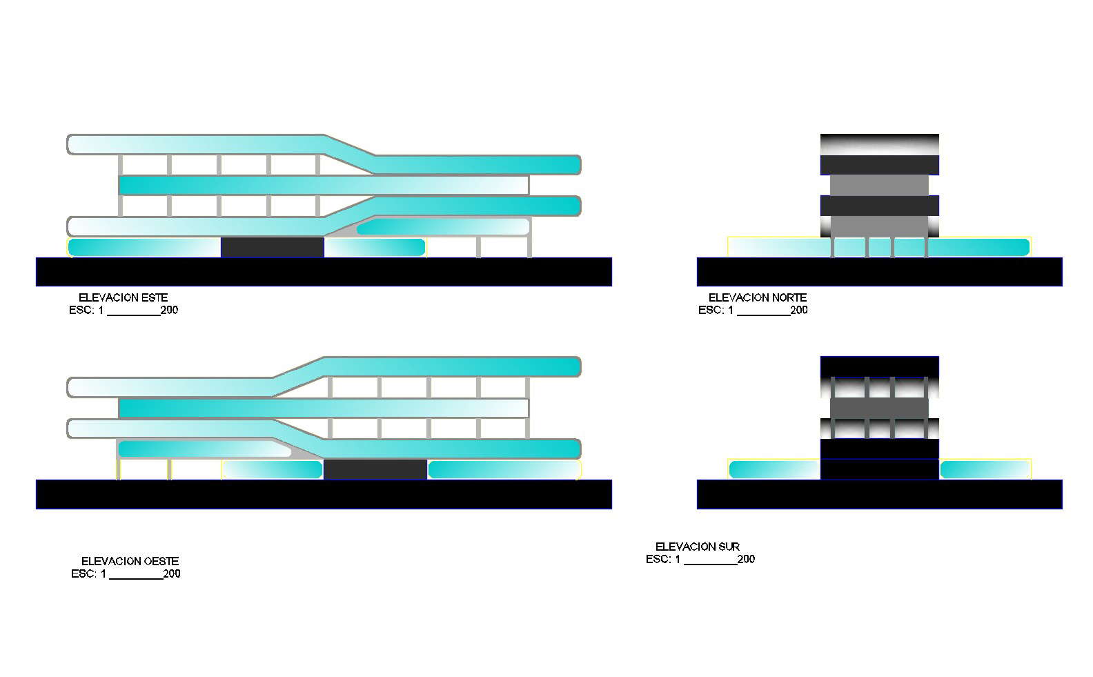 Hotel Drawing In DWG File