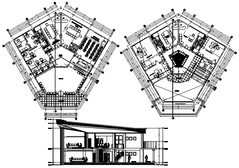 University Floor Plan In DWG File