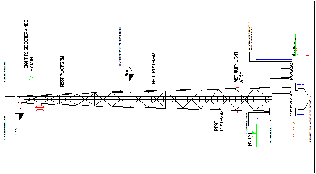 Design of full tower block structure view