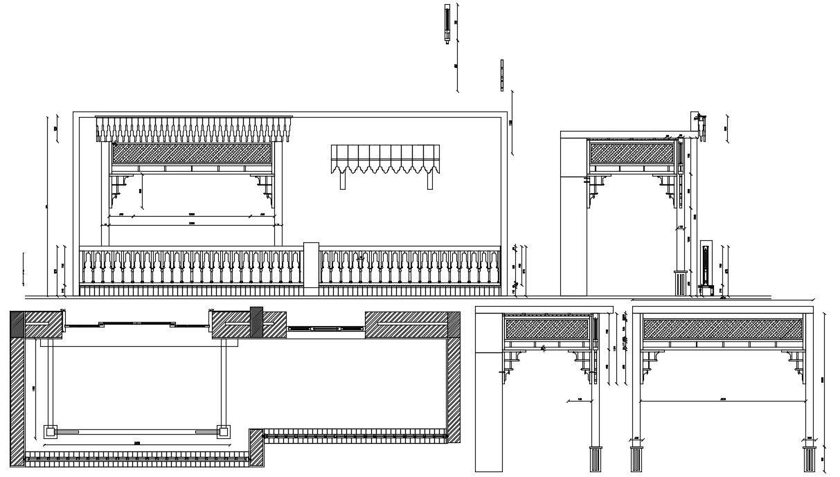 House elevation plan in AutoCAD file
