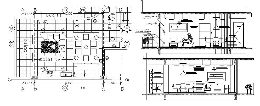 Design of house in dwg file 
