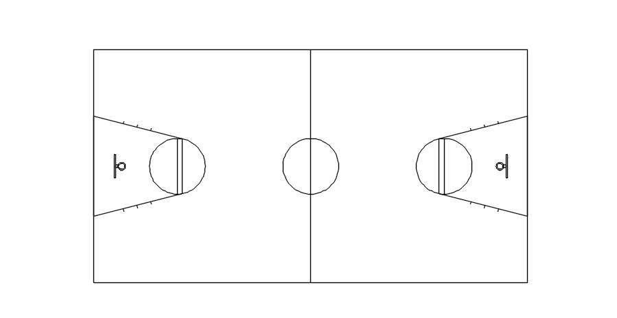 Design of playground in dwg file 