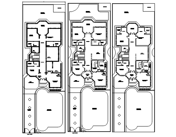 Bungalow House In DWG File