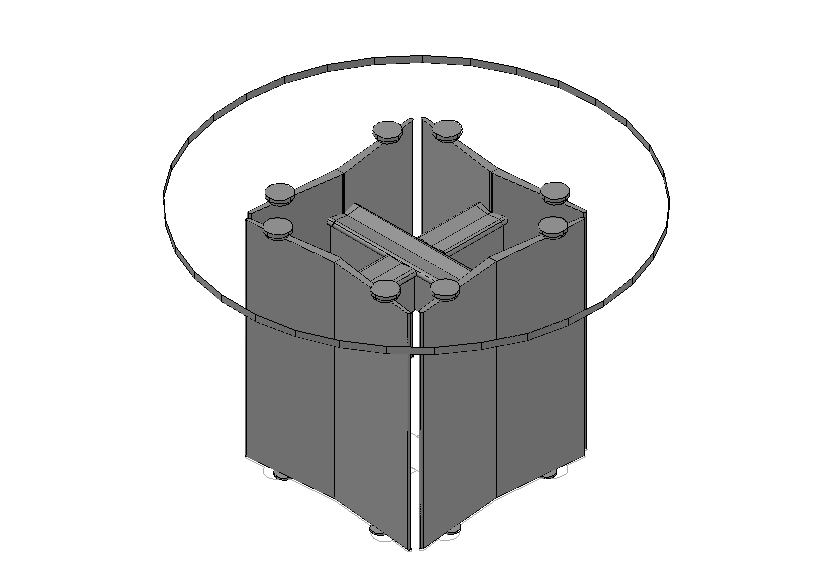 Coffee Table 3d Model In AutoCAD File