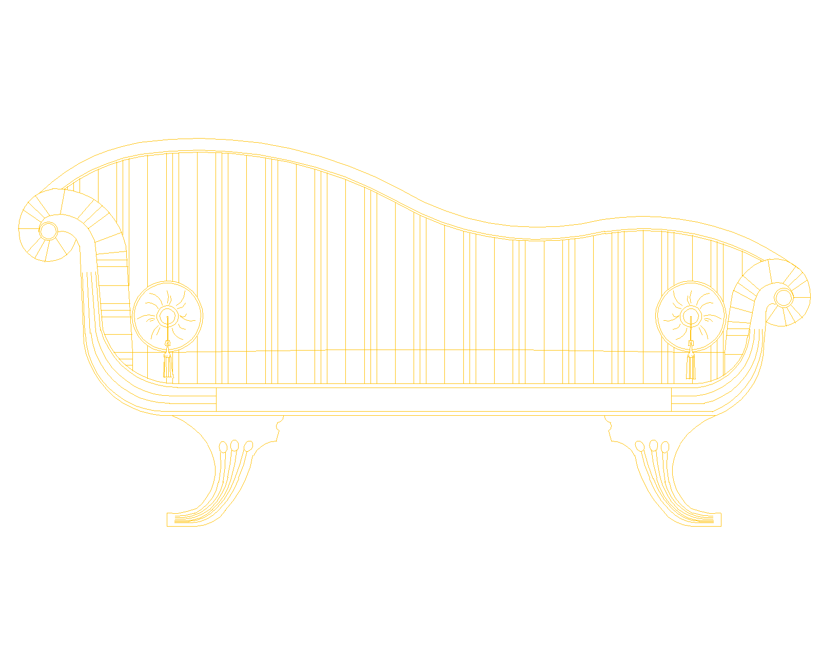 L-Shaped Sofa Plan in DWG File for Interior Layouts