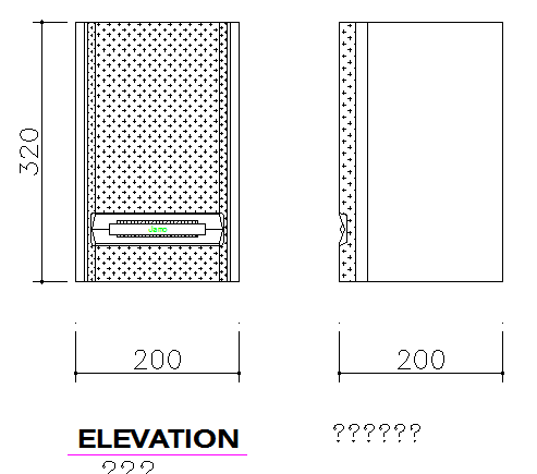 Desk mini speaker cad block design dwg file