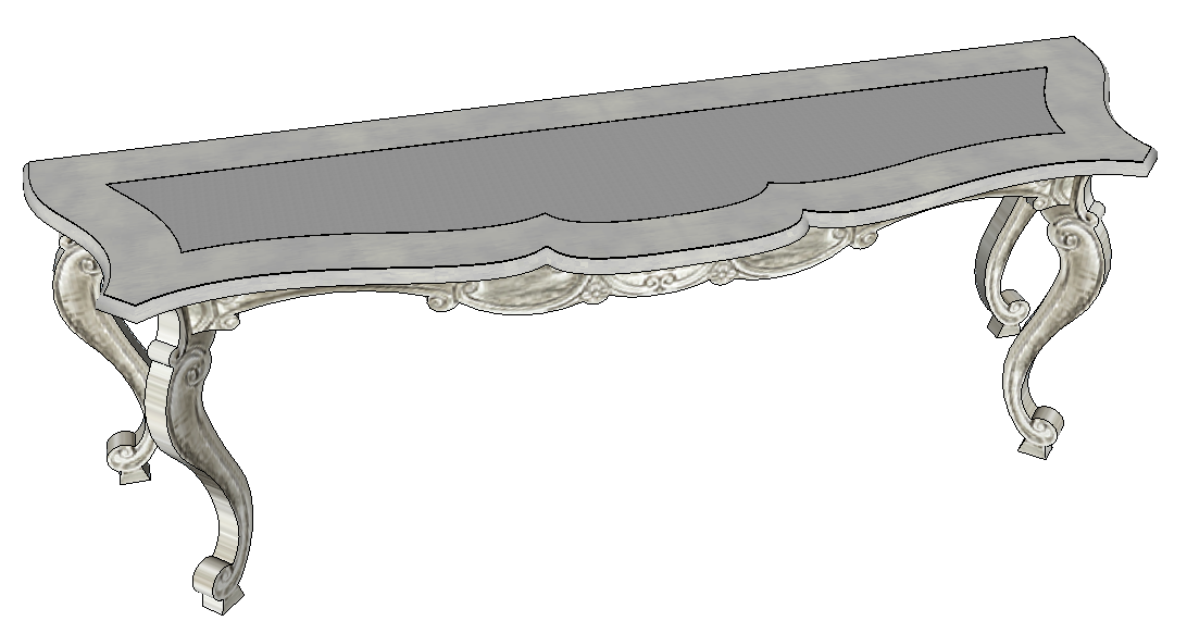 Architectural Table 3D Model in SketchUp Design Format