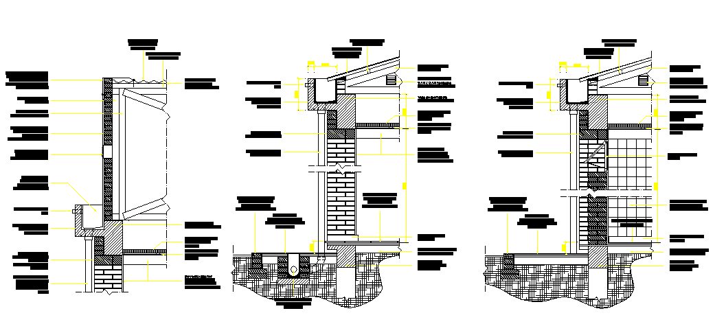 Detail concrete chutes-pluvial drainage