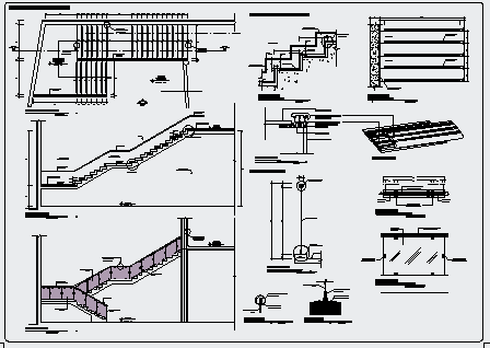 Detail drawing of stair design drawing