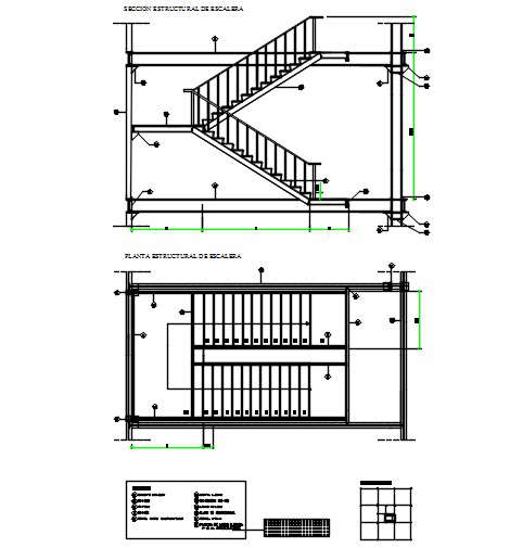 Detail drawing of staircase, 