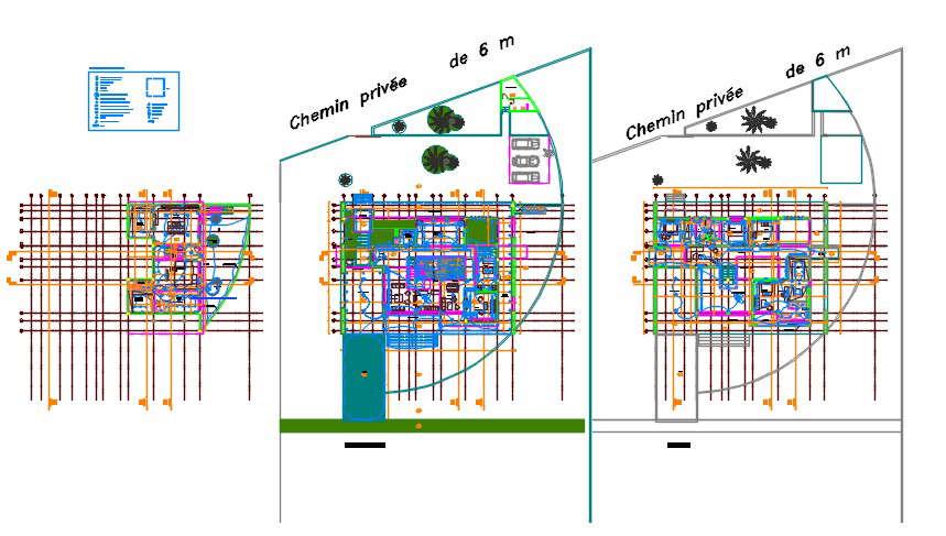 Detail electrical layout of building