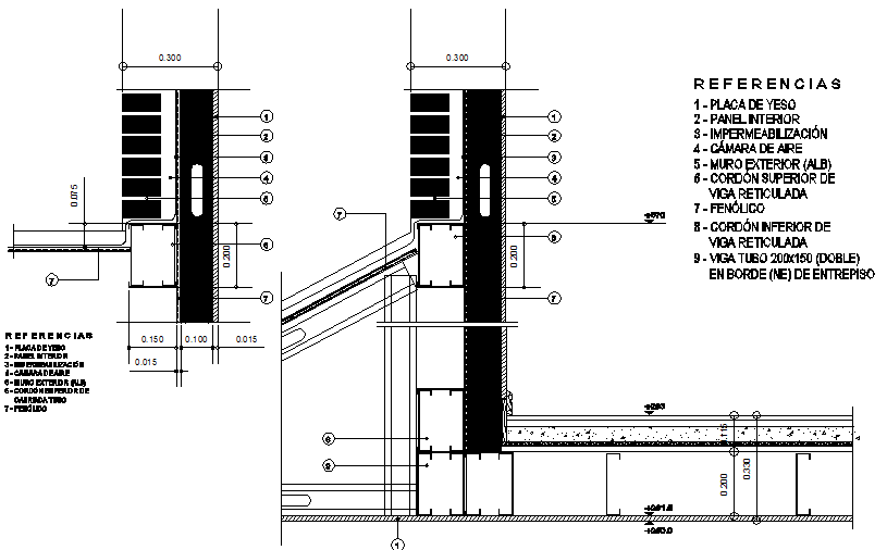 Detail facade dwg file