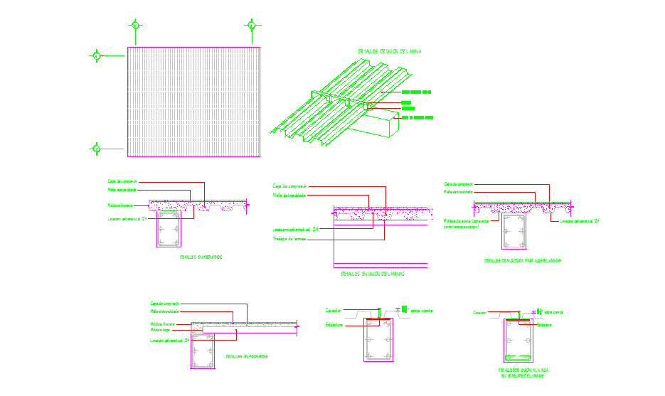 Detail inter floor using losacero
