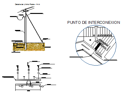 Detail last inter connection post design drawing