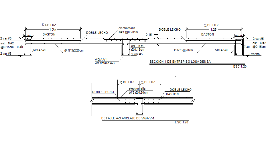 Detail mezzanine section dwg file