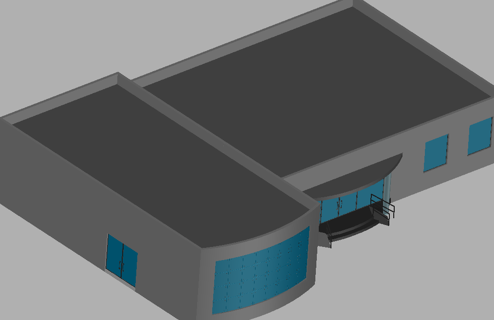 Detail of 3 D house plan