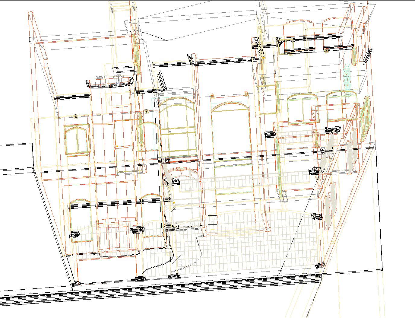 Detail of 3 D plan layout file