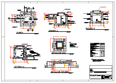 Detail of Box break pressure design drawing