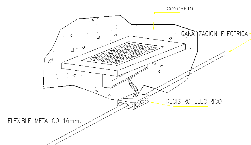 Detail of Compact LED Luminary dwg file