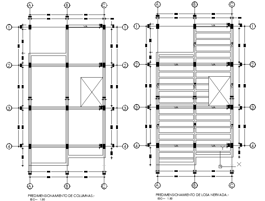Detail of beam plan house dwg file