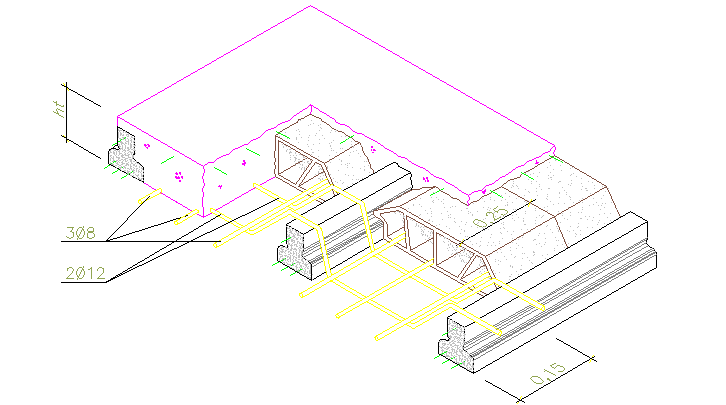 Detail of joist and vault