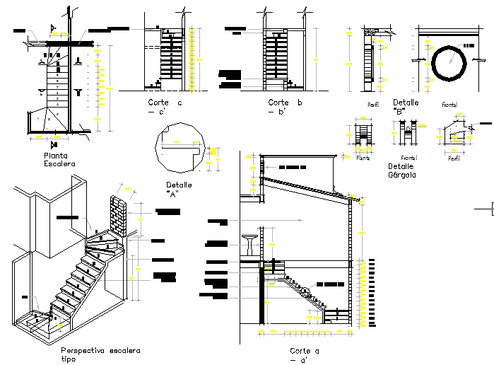 Detail of stairways